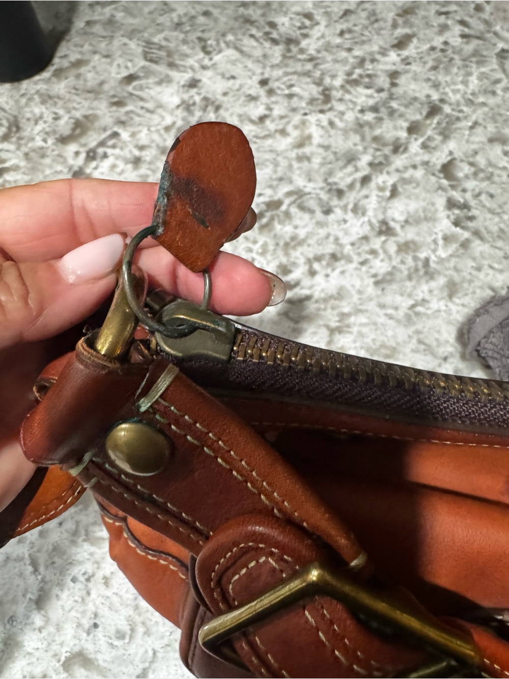 Coach Legacy Shoulder Bag in Cognac Brown with Brass Hardware - Picture 11 of 13